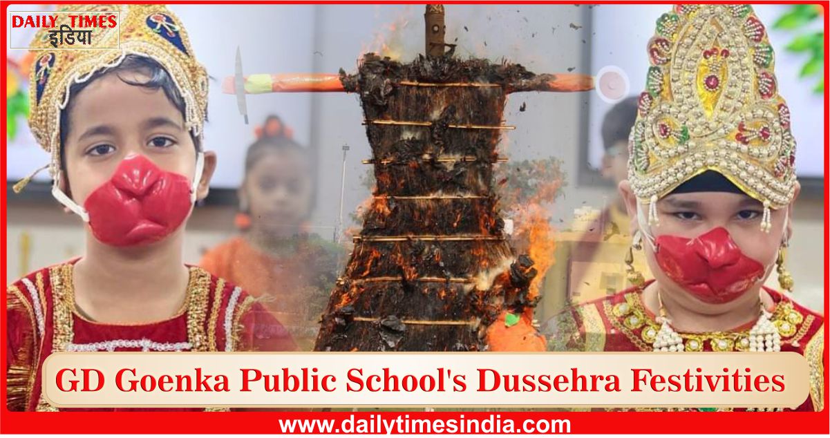 Motihari: GD Goenka Public School commemorates Dussehra festival with vibrant enthusiasm