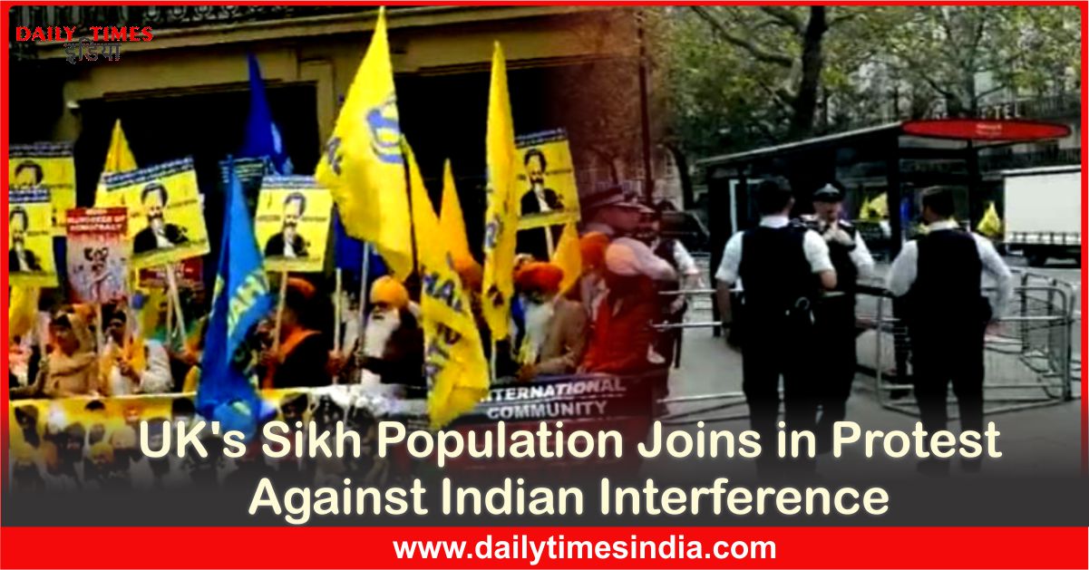 Pro-Khalistan supporters protest outside Indian High Commission in London